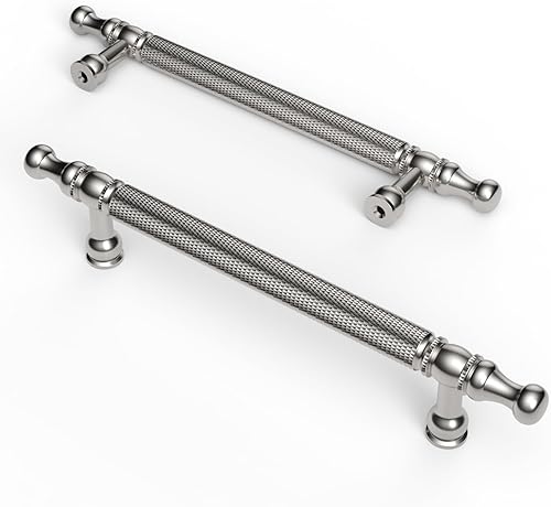 Asidrama Paquete de 10 manijas de gabinete de cocina de bronce champán moleteado de 5 pulgadas (5.039 in), tiradores dorados para gabinetes de disponible en Yaxa Colombia