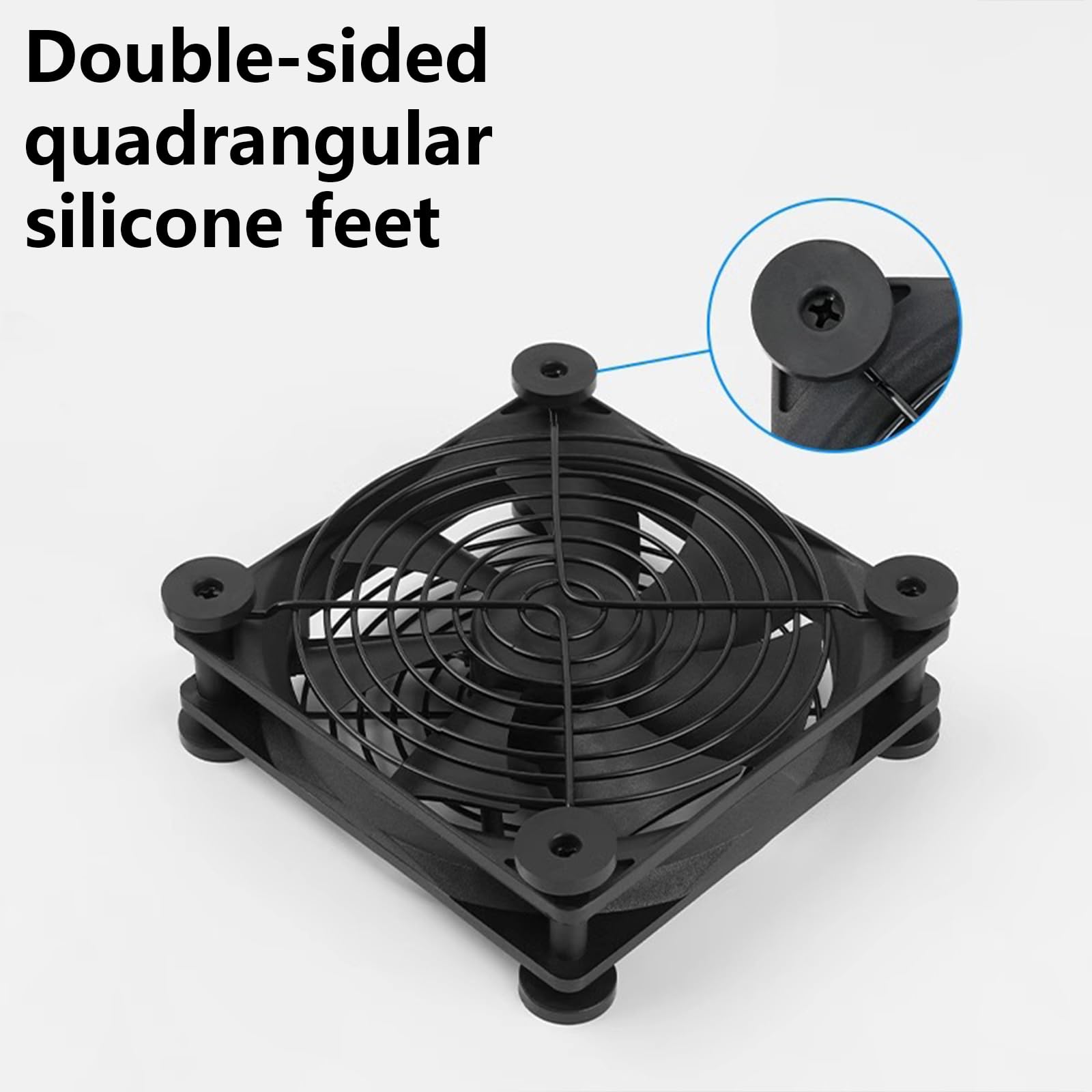 High Airflows 120mm USB Ventola di Raffreddamento Con Piedini In Gomma Per Router Modem DVR E PC Laptop Stand USB Powereds Fan
