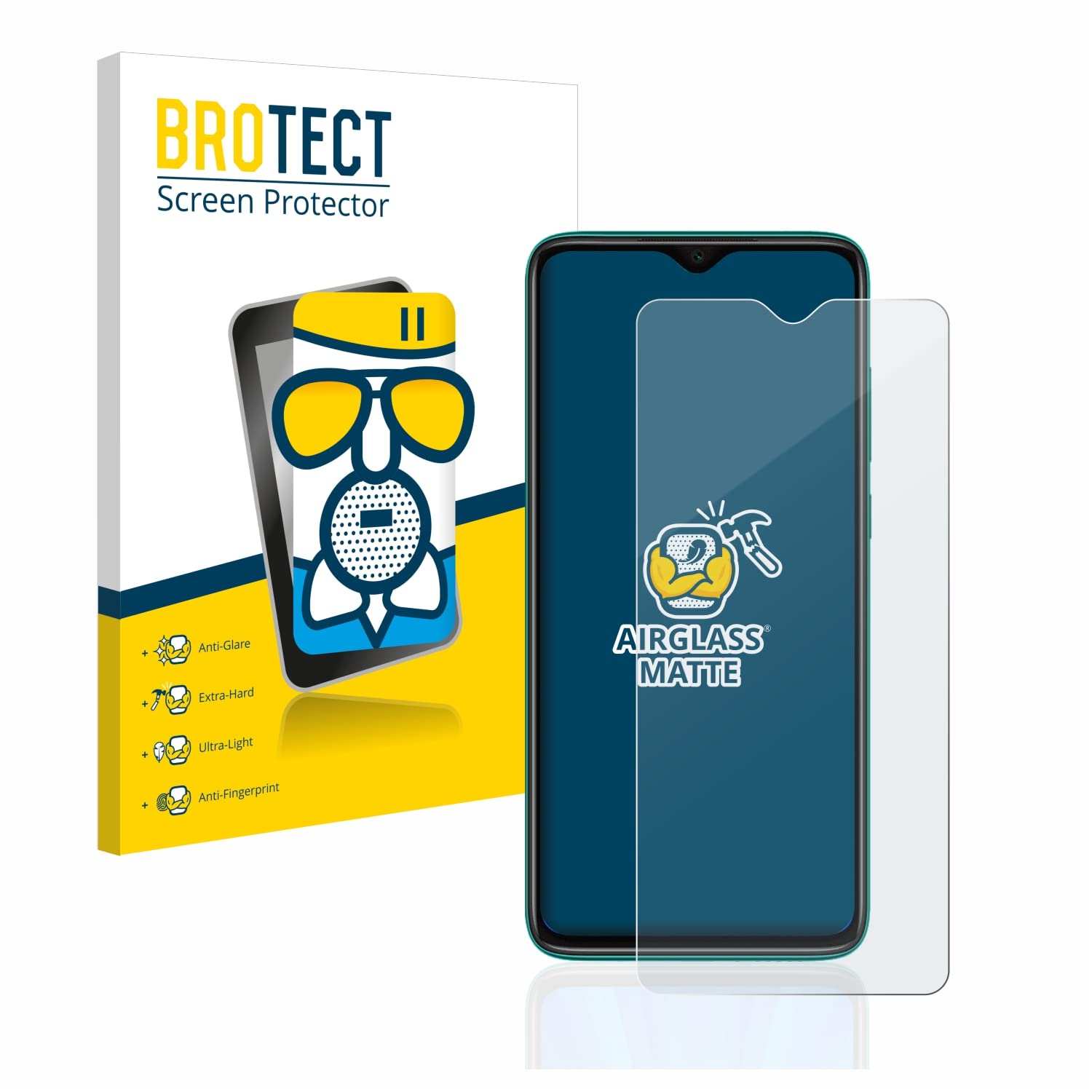 Brotect Pellicola Protettiva Per Xiaomi Mi 8 / Mi 8 Pro – 2 Pezzi, Trasparente, Anti-impronte, Made In Germany