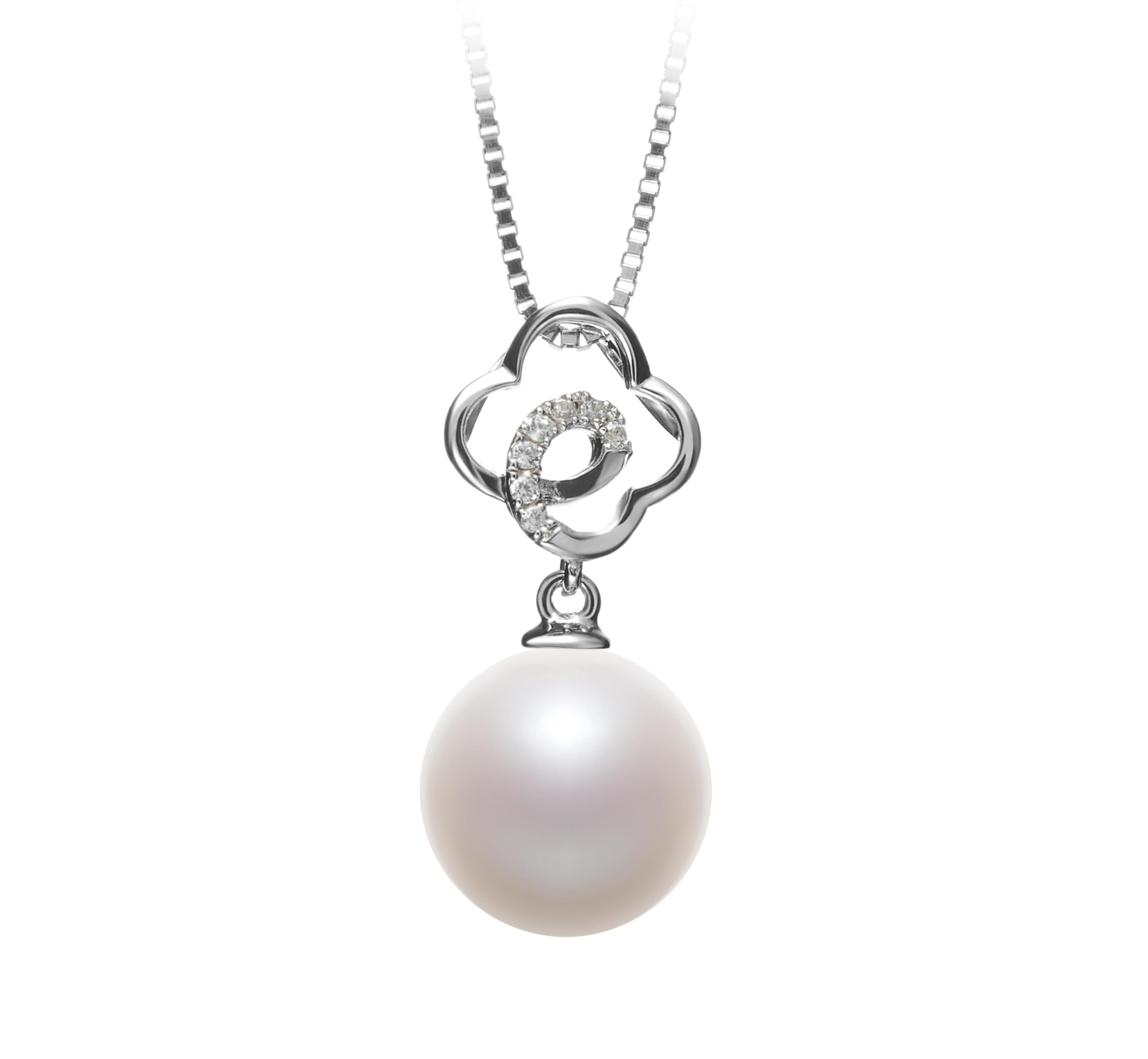 Yael White 10-11mm AAAA Quality Freshwater 925 Sterling Silver Cultured Pearl Pendant For Women