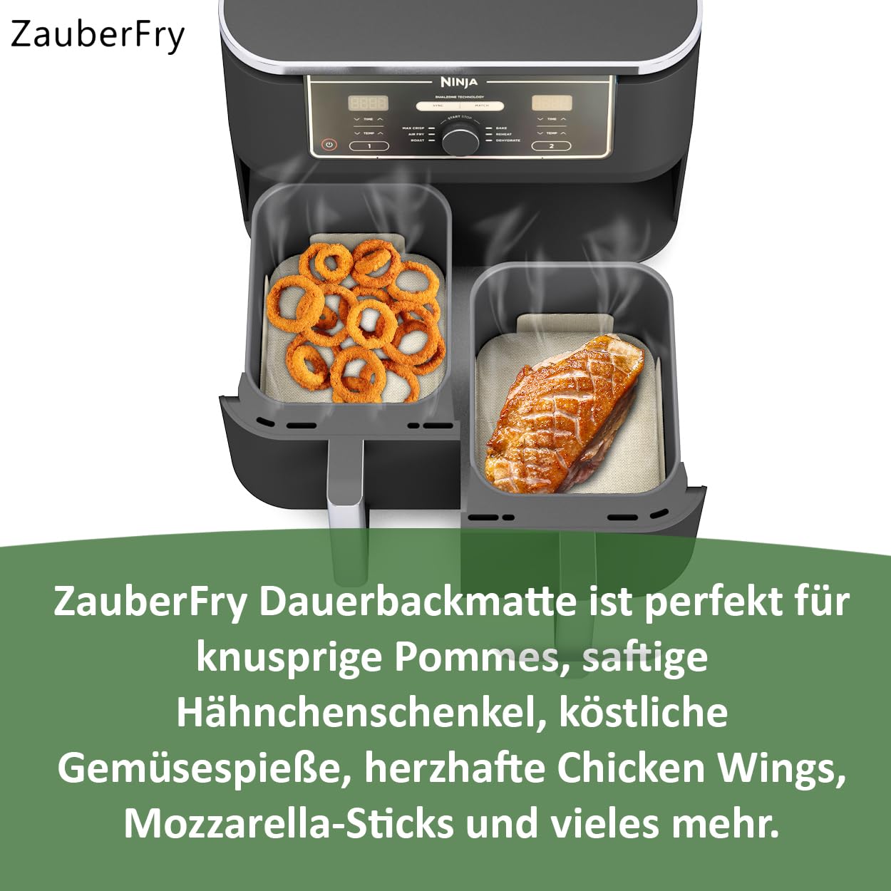 ZauberFry | Tapis de cuisson permanent en silicone compatible avec Nin