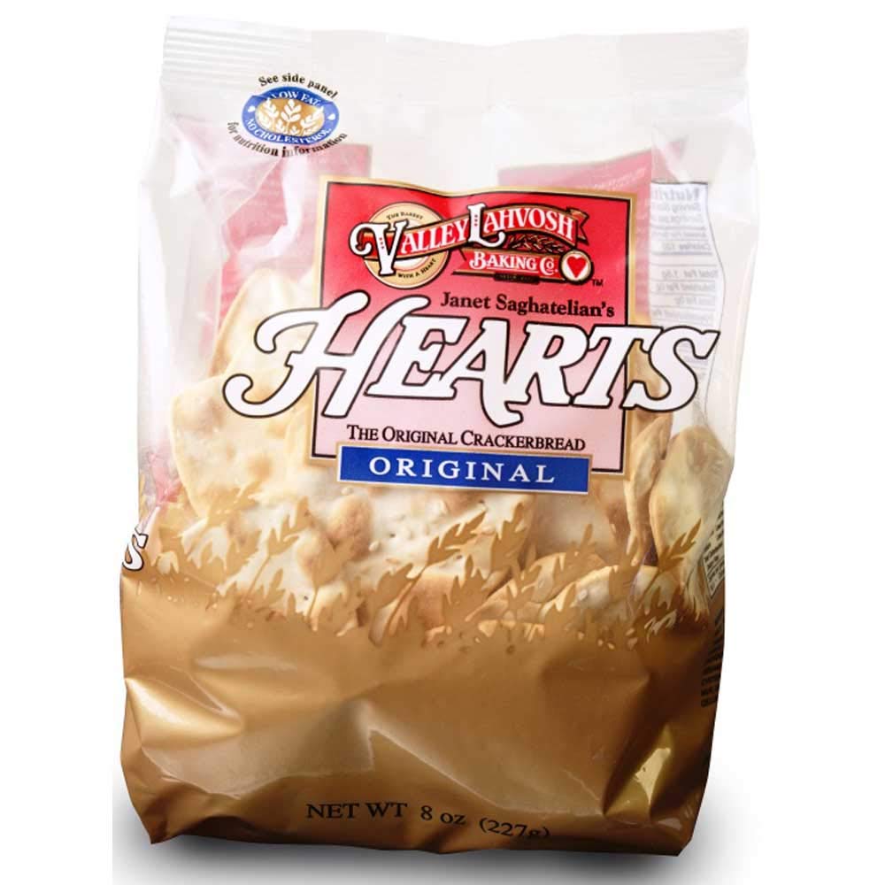 Hearts Original Cracker Bread by Valley Lahvosh – Pack of 12