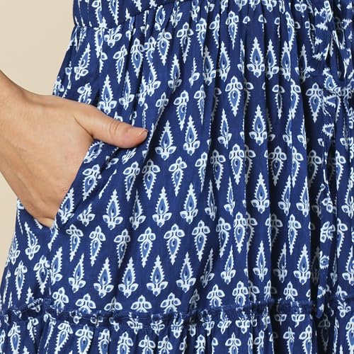 Image of Globus Women Ethnic Dresses (3641667001 Blue S)