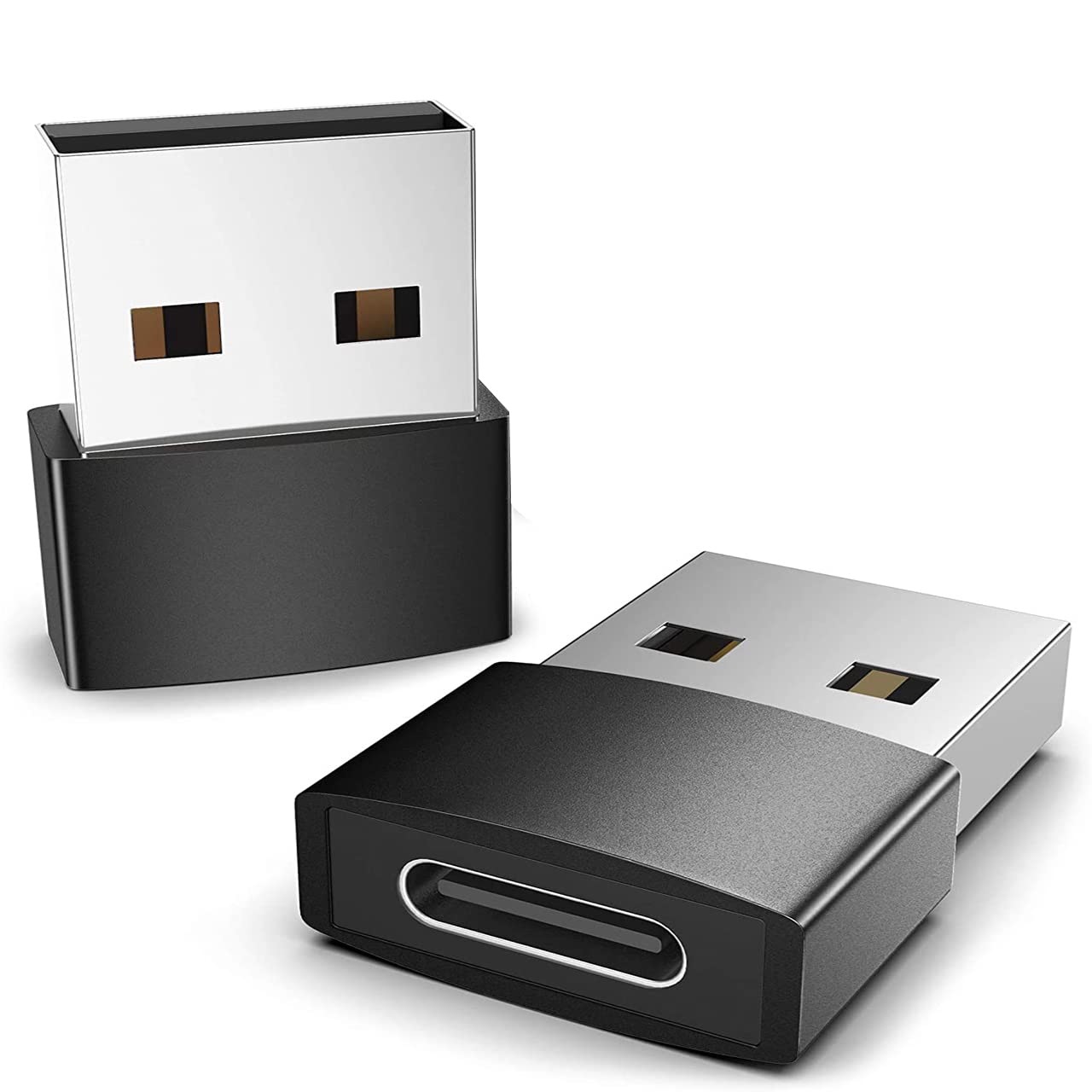 【Seninhi 】タイプC USB 変換アダプタ 超小型 Type-C メス to USB-A オス typec usb2.0 変換アダプター 2個セット【 対応 App-leWatch、Airpods 3、Surface、Sony Xperia 、App-le などに】【 変換コネクタ 3A 急速充電 高速データ転送 便利 コンパクト 在宅 テレワーク スマホ パソコン タブレット 】