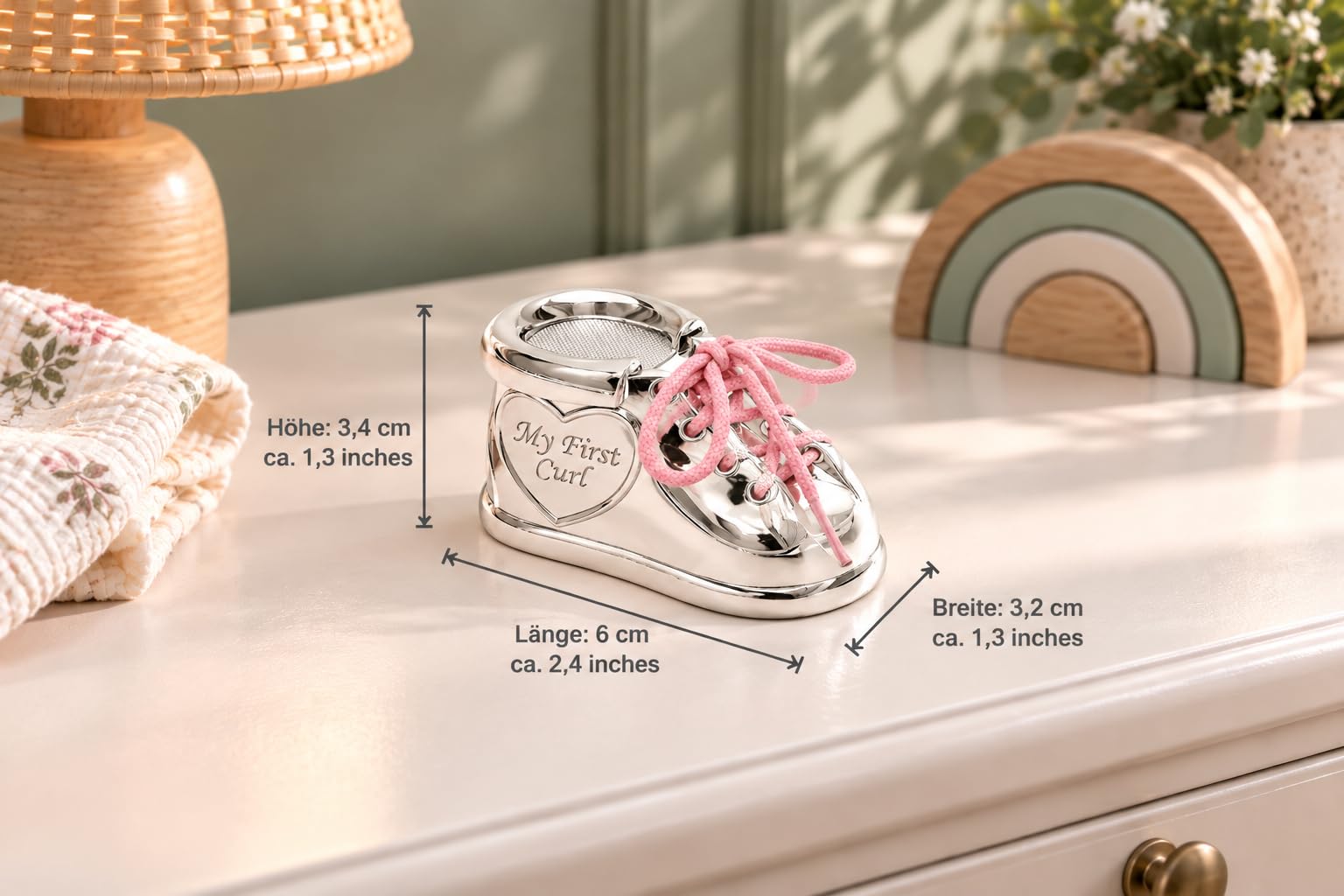 Lot de 2 boîtes à dents et boîtes à boucles pour bébé - Plaqué argent