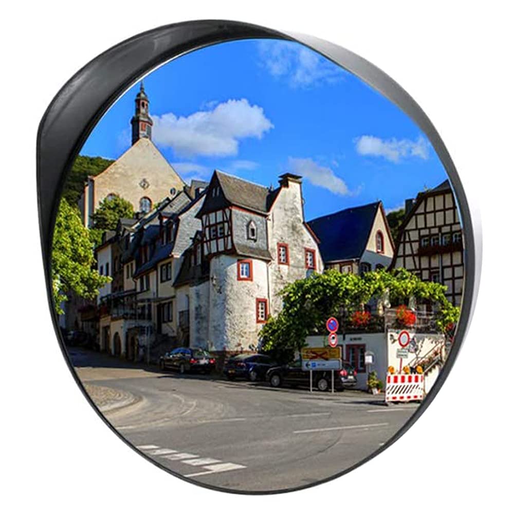 YXWYXWA Miroir de sécurité Convexe de Route, Miroir de Surveillance d'angle Mort résistant aux intempéries, Miroir Acrylique incurvé pour allées, magasins Bureaux