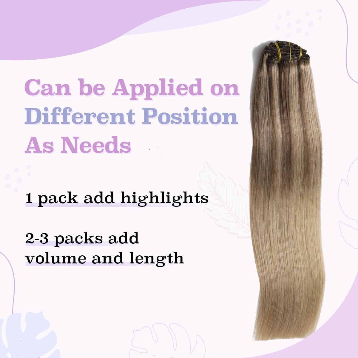 Sindra Dal Castano Cenere al Biondo Caramello 100g 40cm 6pcs Clip Dei Capelli Umani In Estensioni Estensioni Dei Capelli Lisci Dei Capelli Umani Naturali (clip#10/16/16-16)