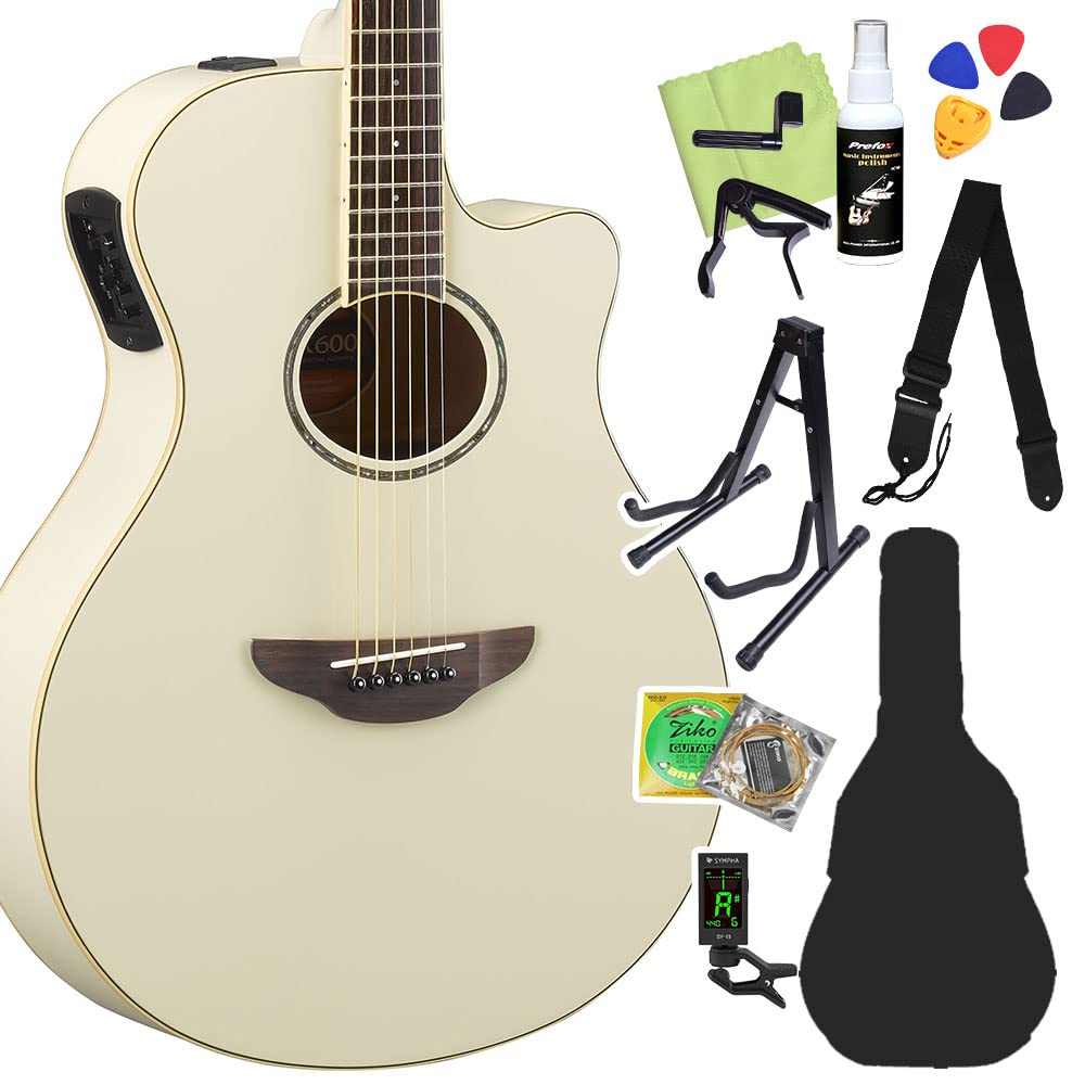 Yamaha FX600 ホワイトアコースティックギター Yamaha FX600 ホワイトアコースティックギター Yamaha FX600 ホワイト