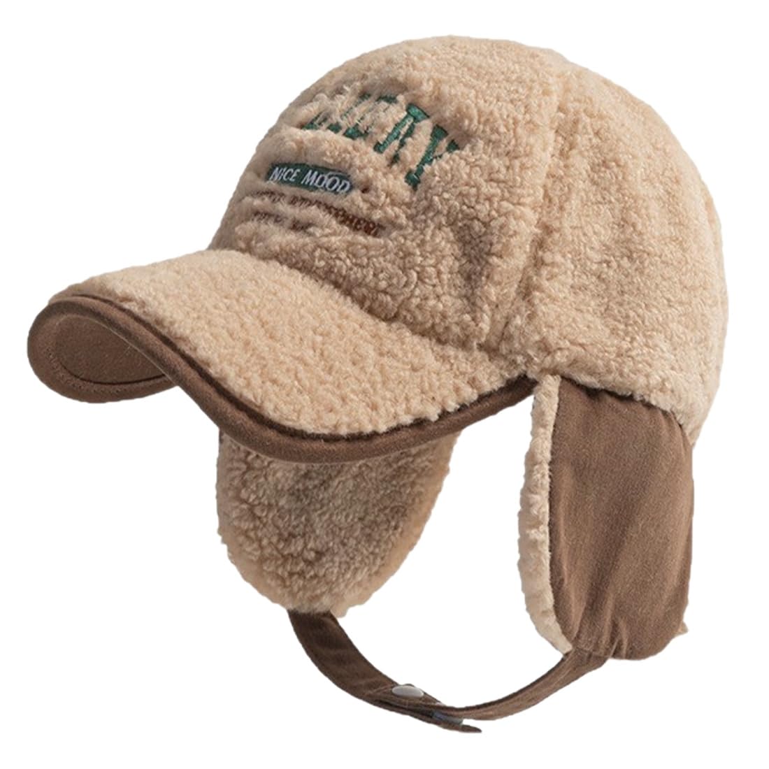 [SLINX] キッズ 子ども 子供 防寒帽子 モコモコ キャップ 帽子 耳あて付き 野球 帽 起毛 ボア cap アウトドア 可愛い 防寒 厚手 秋冬 男の子 女の子 赤ちゃん 春 秋 冬 3～10歳 もこもこ 通園通学 小学生 DM40