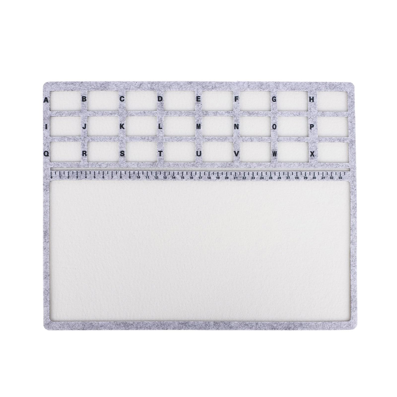 APGLSXY Beadwork Design Tray Felt Construction Beading Mat with Centimeter Alphabetic Scale Bead Pad for Art Jewelry Making Tray