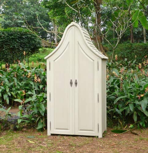 wugos Gerateschuppen Piccolo Mahagoni Gartenhaus Schuppen Gartenschrank – Bild 3