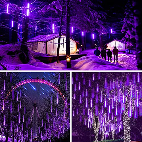 Yiqu Purple 2-Pack Extendable Meteor Shower Halloween Lights For Outdoor thumb #3