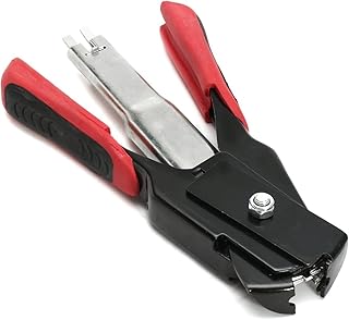 JF-XUAN Household Multifunctional Hog Ring Pliers 2500 C Clips Spring Loaded Fastening Cage Clamp Fences Pliers