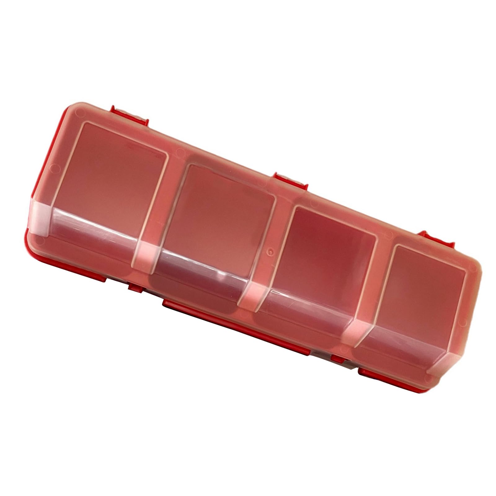 Buxuaaaa Red Tool Box Hardware Storage Organizers Small Part Case Container Dividers Organizers For Organizing Screws Nut Nails Bolts Storage Bins
