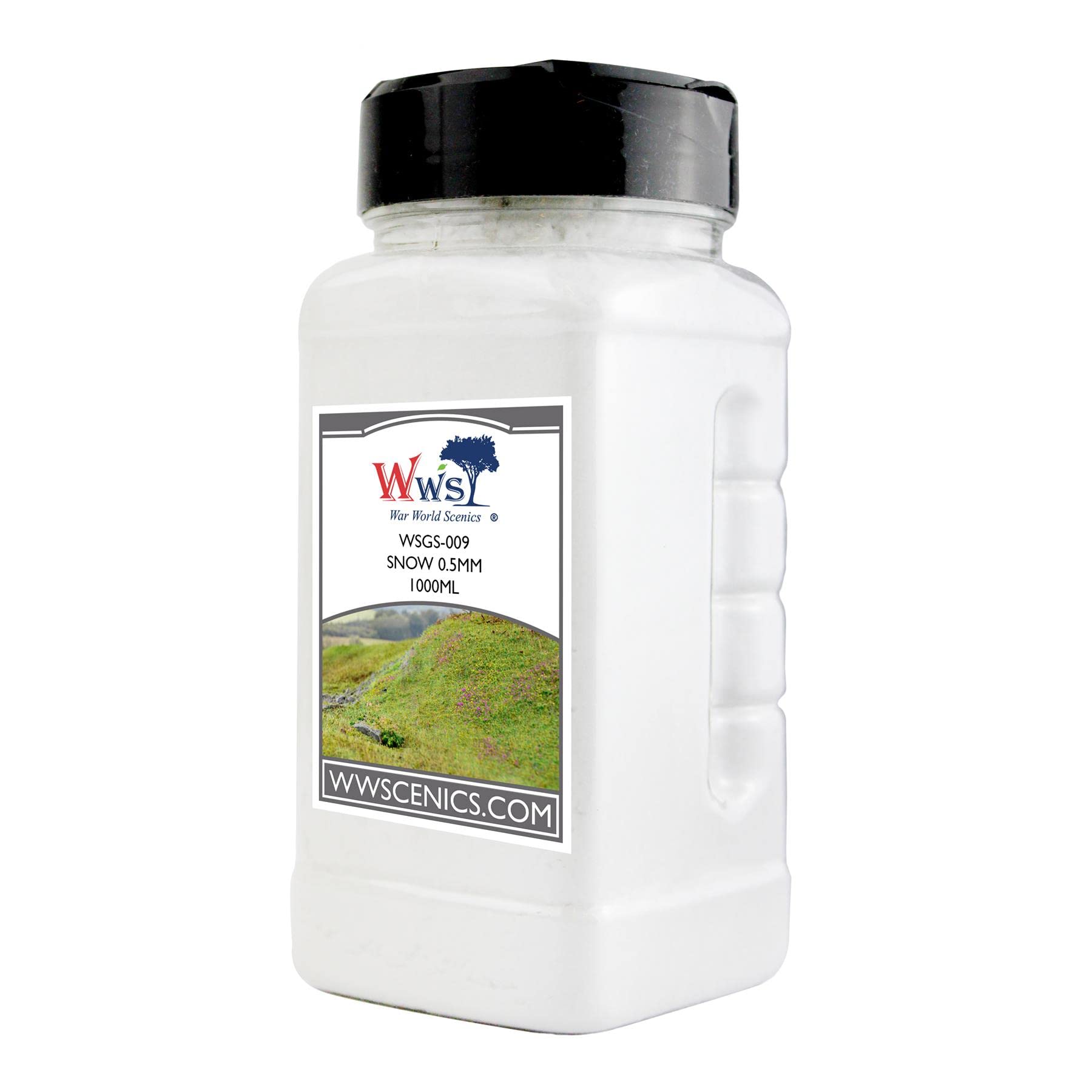 WWS War World ScenicsWWScenics | 0.5mm Snow Scatter | 1000ml Can | WSG1-089 | Realistic Model Scenery Material