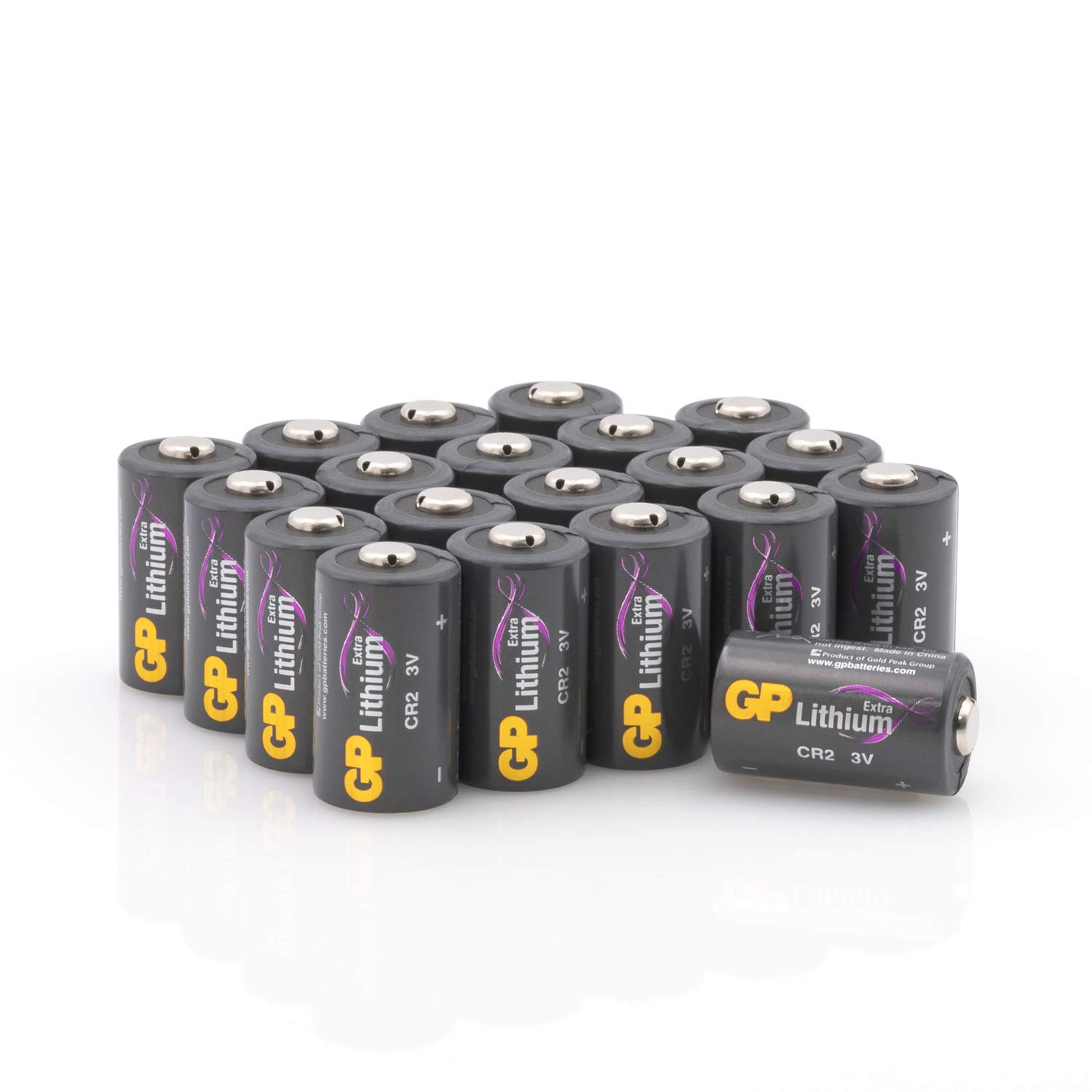 GP Extra CR2 Batterie 3 Volt Lithium 20 Stück | CR2 3V, CR15H270, DLCR2 | Zuverlässige CR2 3V Lithium Batterien für Kameras, Smart Home, Rauchmelder, Sensoren, professionelle Anwendungen und mehr