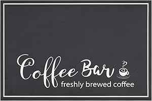 Coffee Bar Mat for Countertops - Dish Drying Mat