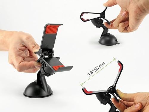 Miniatura 6 de Cellet Soporte para parabrisas de coche para teléfonos de hasta 3.8 pulgadas de ancho - embalaje al por menor