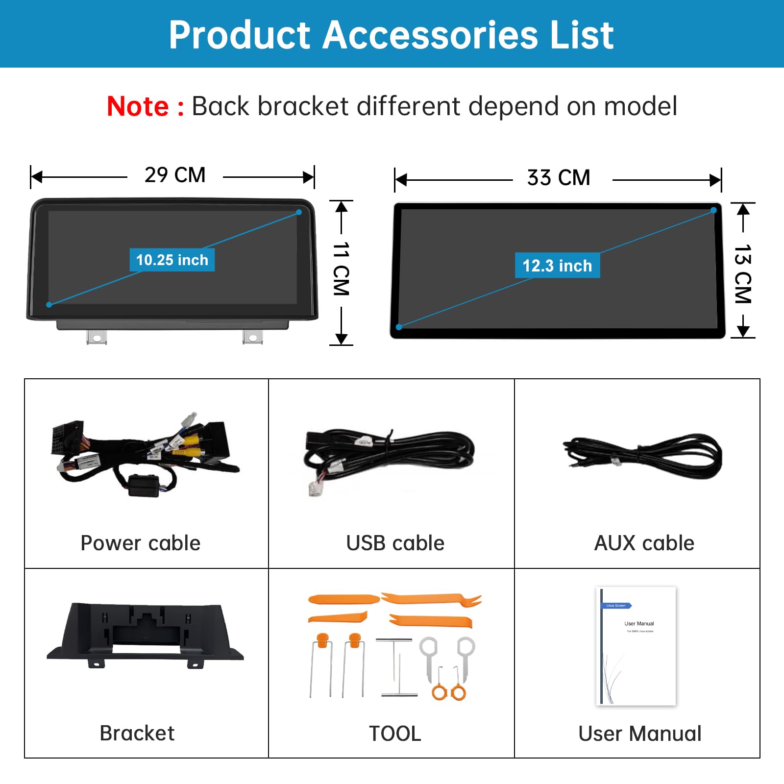Stereo per Auto da 12,3 Pollici con Schermo Touch per BMW X3/X4 Serie G01 G02 dal 2018 al 2022 con Sistema EVO, Supporto per Apple CarPlay/Android Auto/Mirrorlink/Navigazione