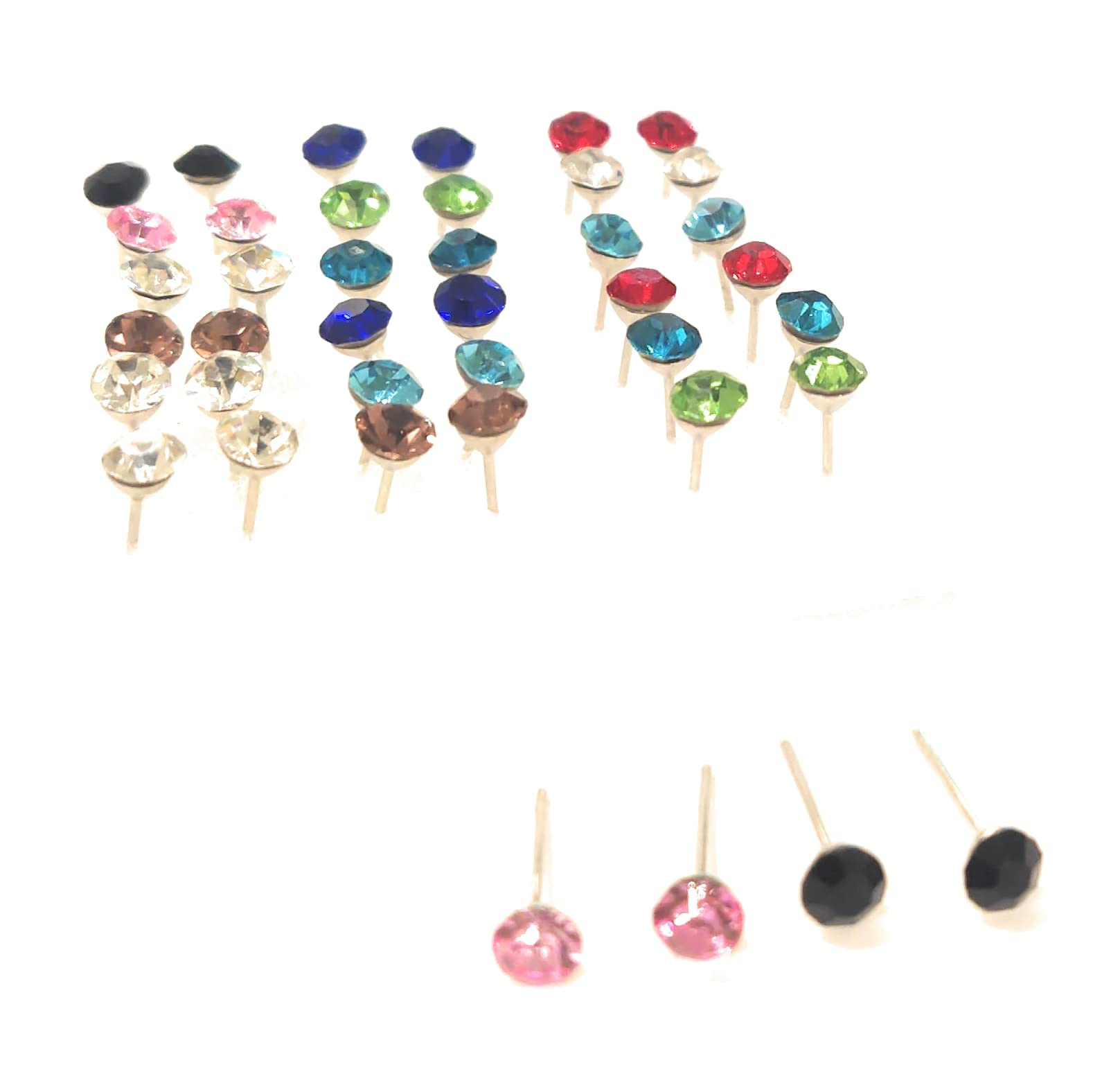 See full amazon price history chart for La Belleza Round Shape Assorted Multicolor Stone Earring | Studs with Rubber Push Back Clasp for Girls & Women(Combo of 20 Pair) La Belleza Round Shape Assorted Multicolor Stone Earring | Studs with Rubber Push Back Clasp for Girls & Women(Combo of 20 Pair) (B0B2DW1ZMS) Amazon Price History, Amazon Price Tracker