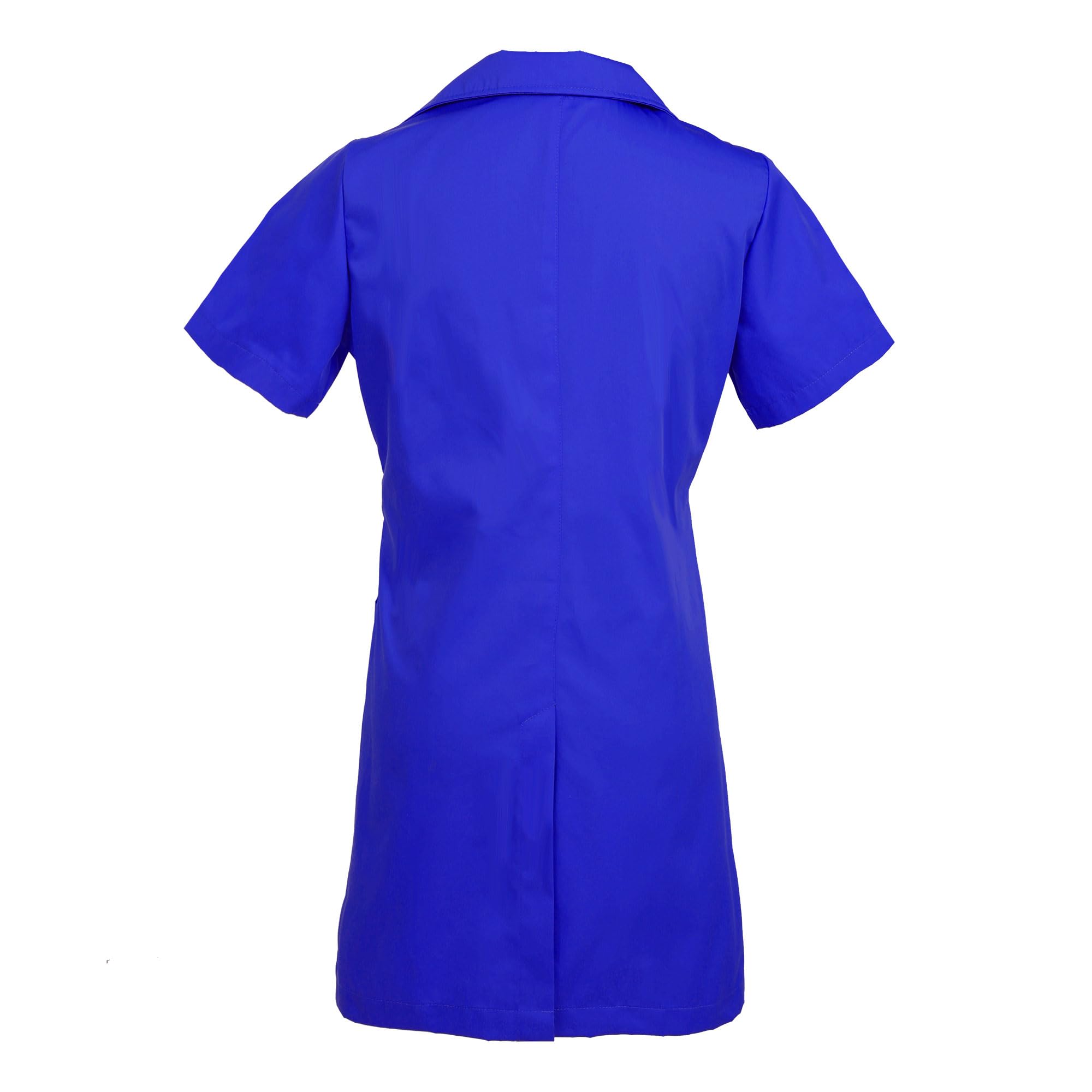 TAILOR'S Women's Short Sleeve Lab Coat Royal
