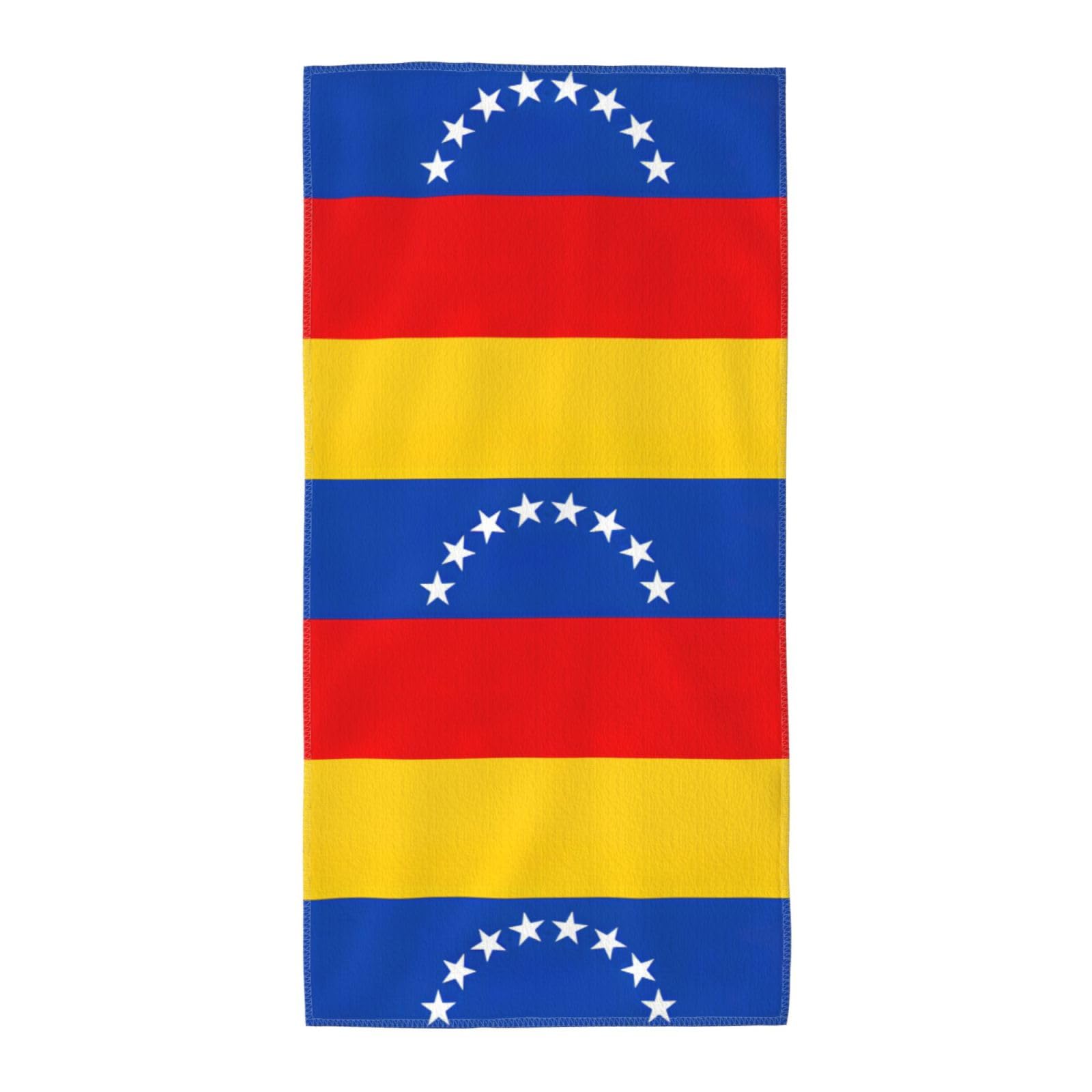 WYCZHY Flag Of Venezuela Printed Quick Dry Beach Towel For Camping Travel Vacation