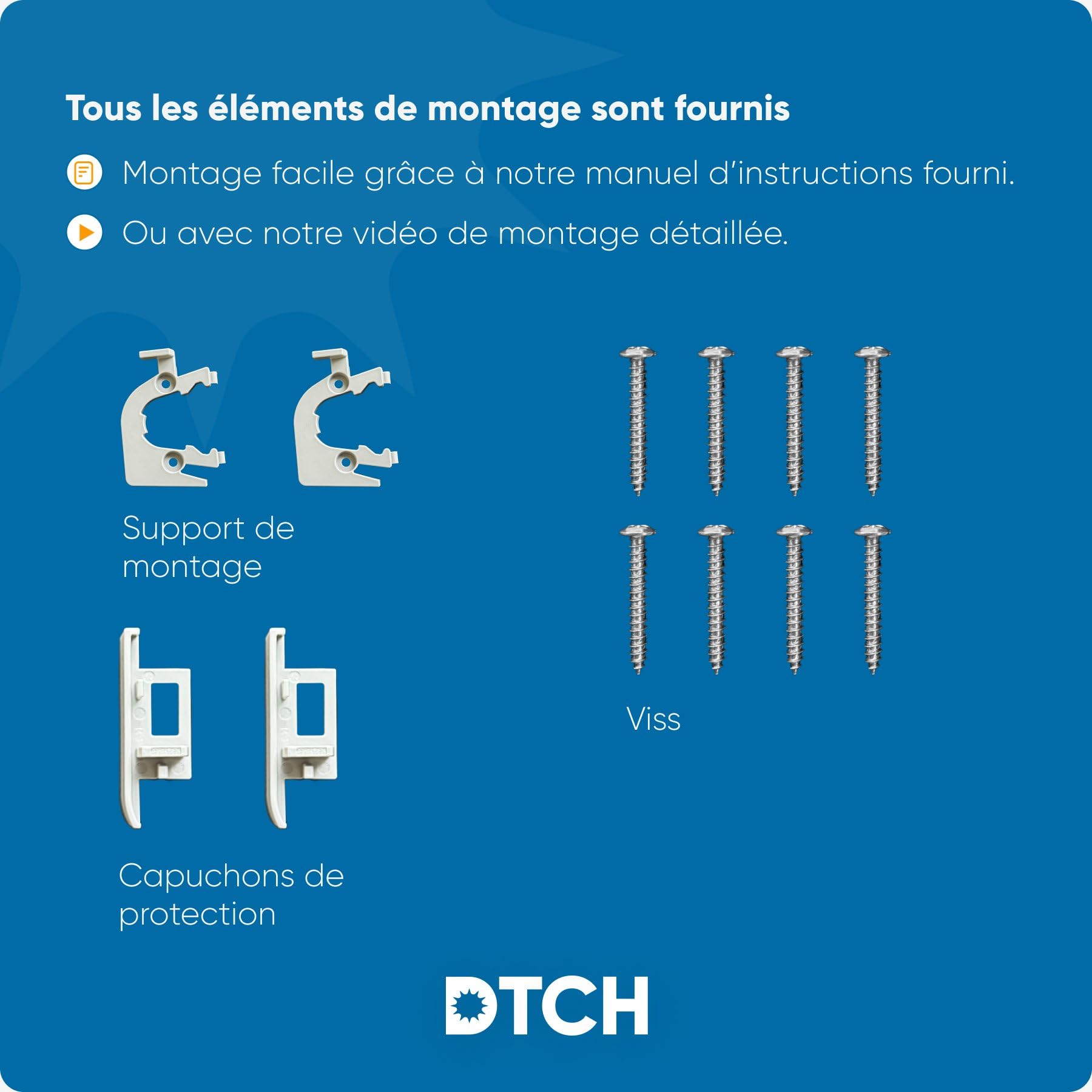 DTCH® Store de fenêtre de Toit - Occultant - Blanc - Compatible avec Velux: CK01