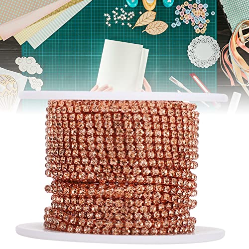 10 Yard 2MM Crystal Rhinestone Close Chain - Image 2
