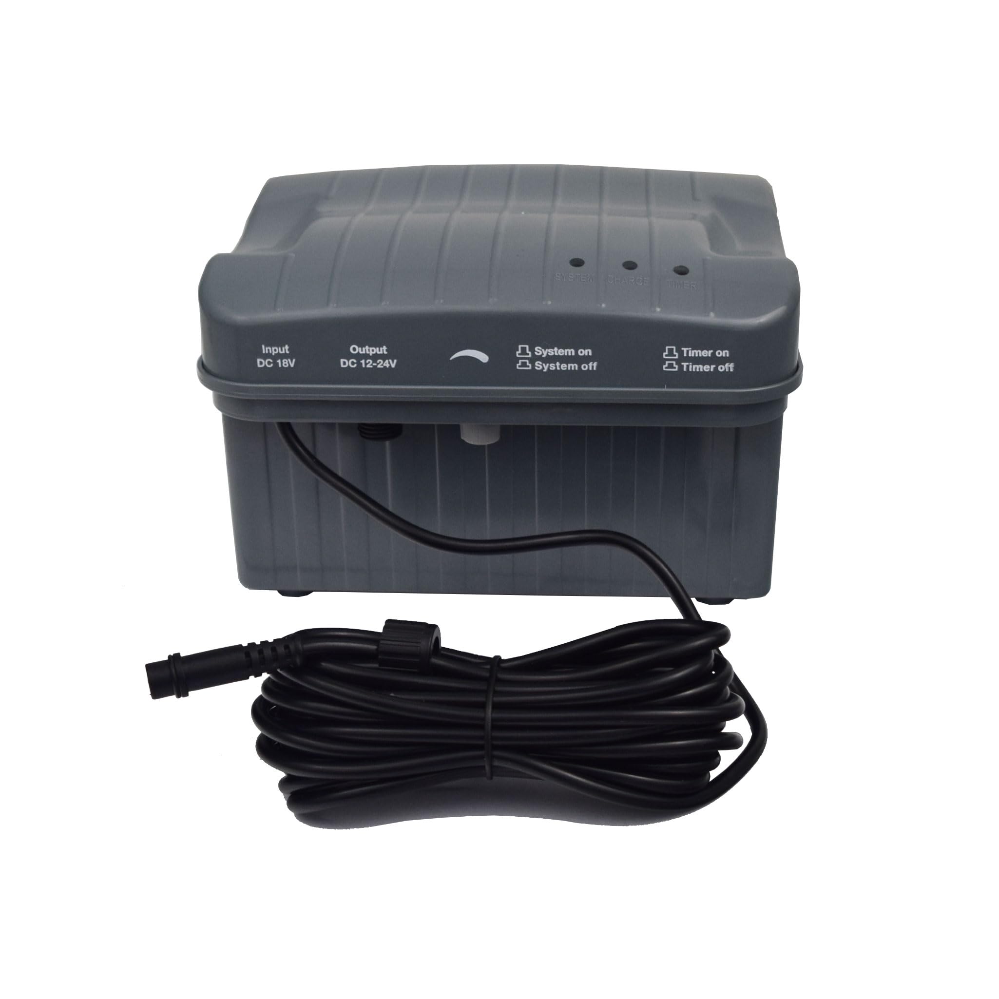 Agora-Tec® AT-Steuerbox-Akku-Solar 20W-BL für Solar-Teich- und Bachlauf-Set AT-20 BL