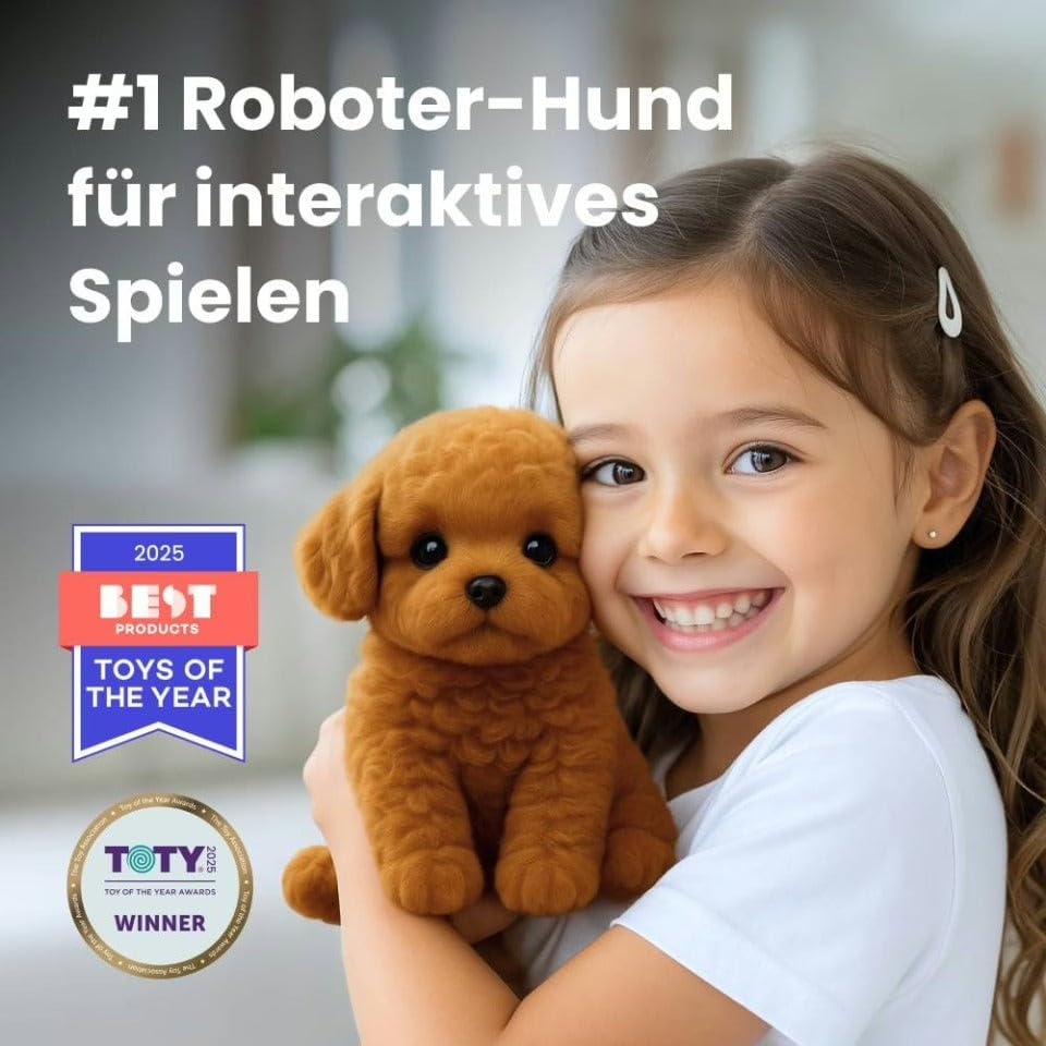 MAVURA Wuffy™ Robot Puppy -Realistischer Ki Roboter Hundewelpe Plüschhund das Original!