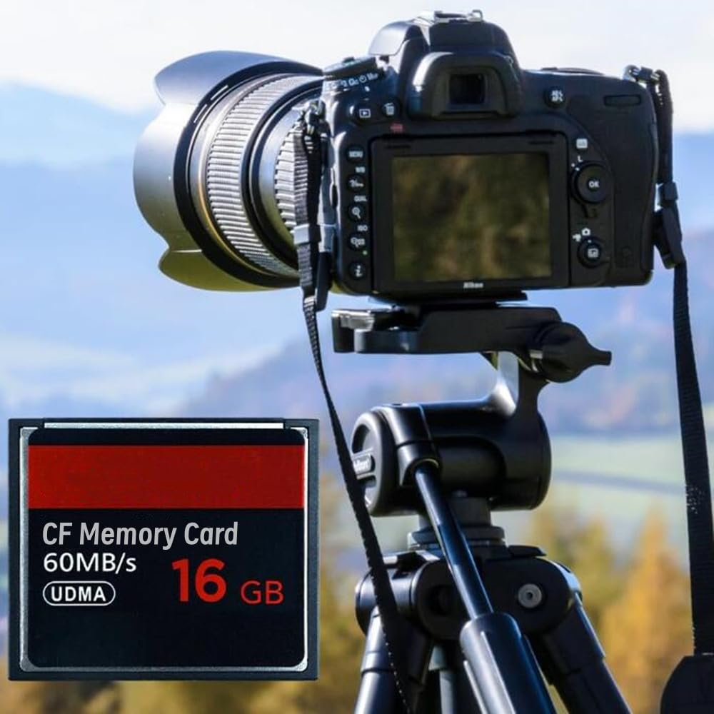 Tarjeta de memoria CF original de 64 GB UDMA velocidad de hasta 60 MB/s para cámara SLR CF para fotógrafos profesionales, videógrafos, entusiastas