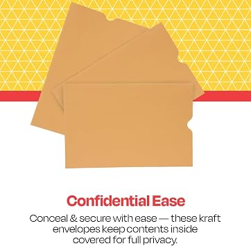 School Smart Report Card Envelope, 28 lb, 6 x 9 Inches, Kraft, Pack of 500