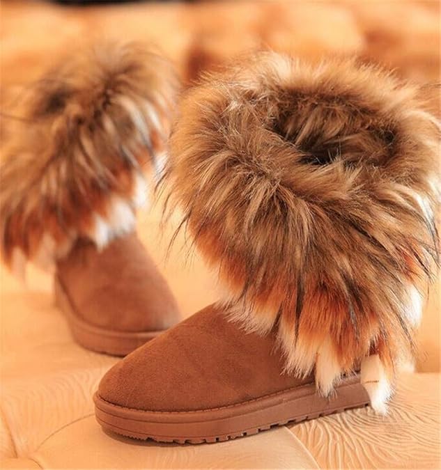 Amazon | [ベィジャン] レディース ショートブーツ ファー付き