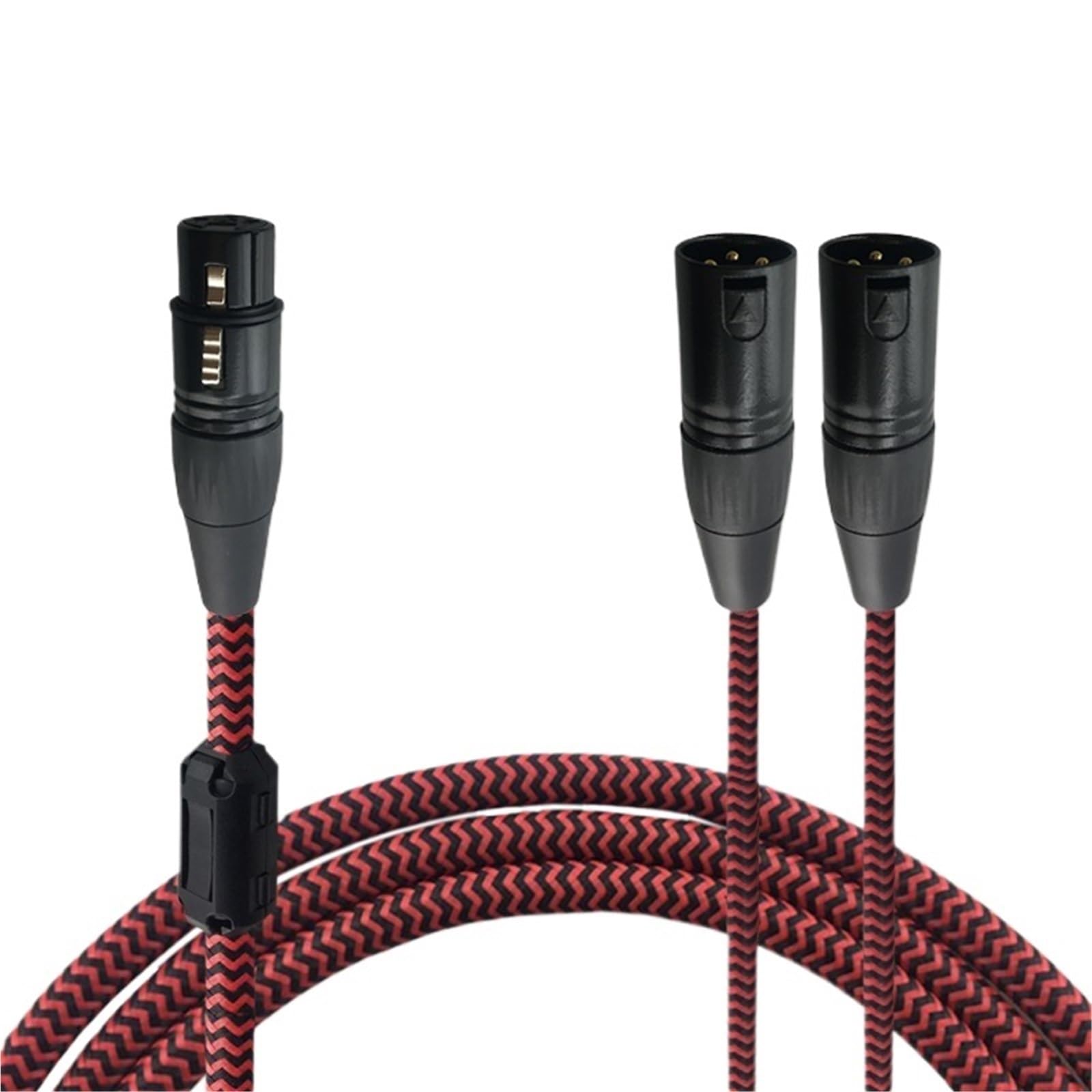Cavo Audio Splitter for Amplificatore Mixer Microfono XLR Doppio XLR Femmina a 3 Pin a 2 XLR Maschio(3m)