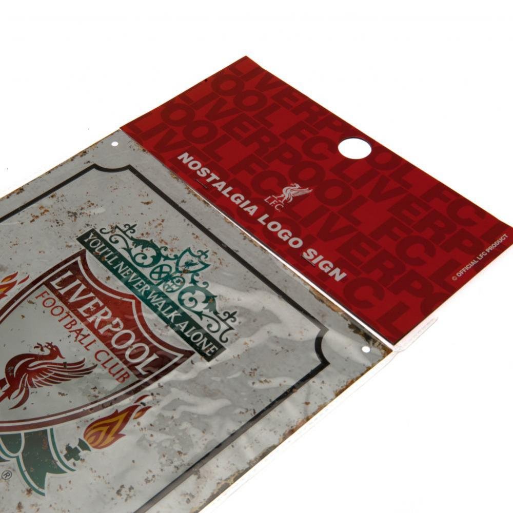 Officiel Liverpool FC rétro en métal Logo Sign (23 x 25 cm)