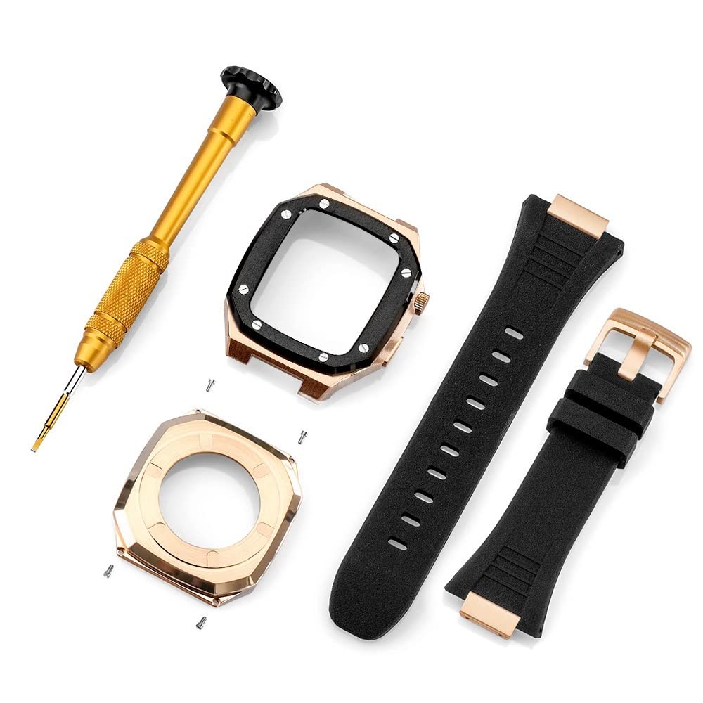 Kit de Mod Apple Watch 45mm Métal pour Remplacer un Bracelet Sport Trop Décontracté