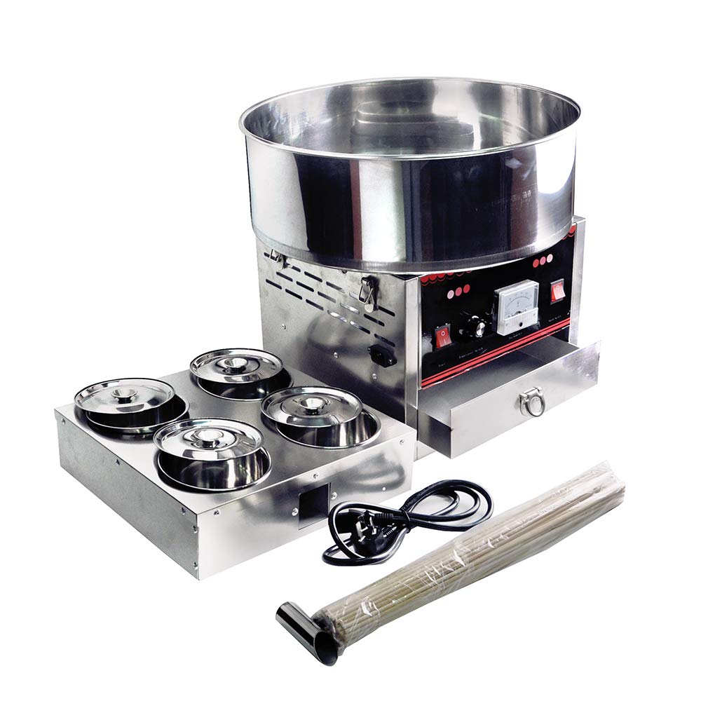 Liquor 110V 1000W Commercial Electric Cotton Candy Machine Automatic Fancy Wire Drawing Candy Floss Maker