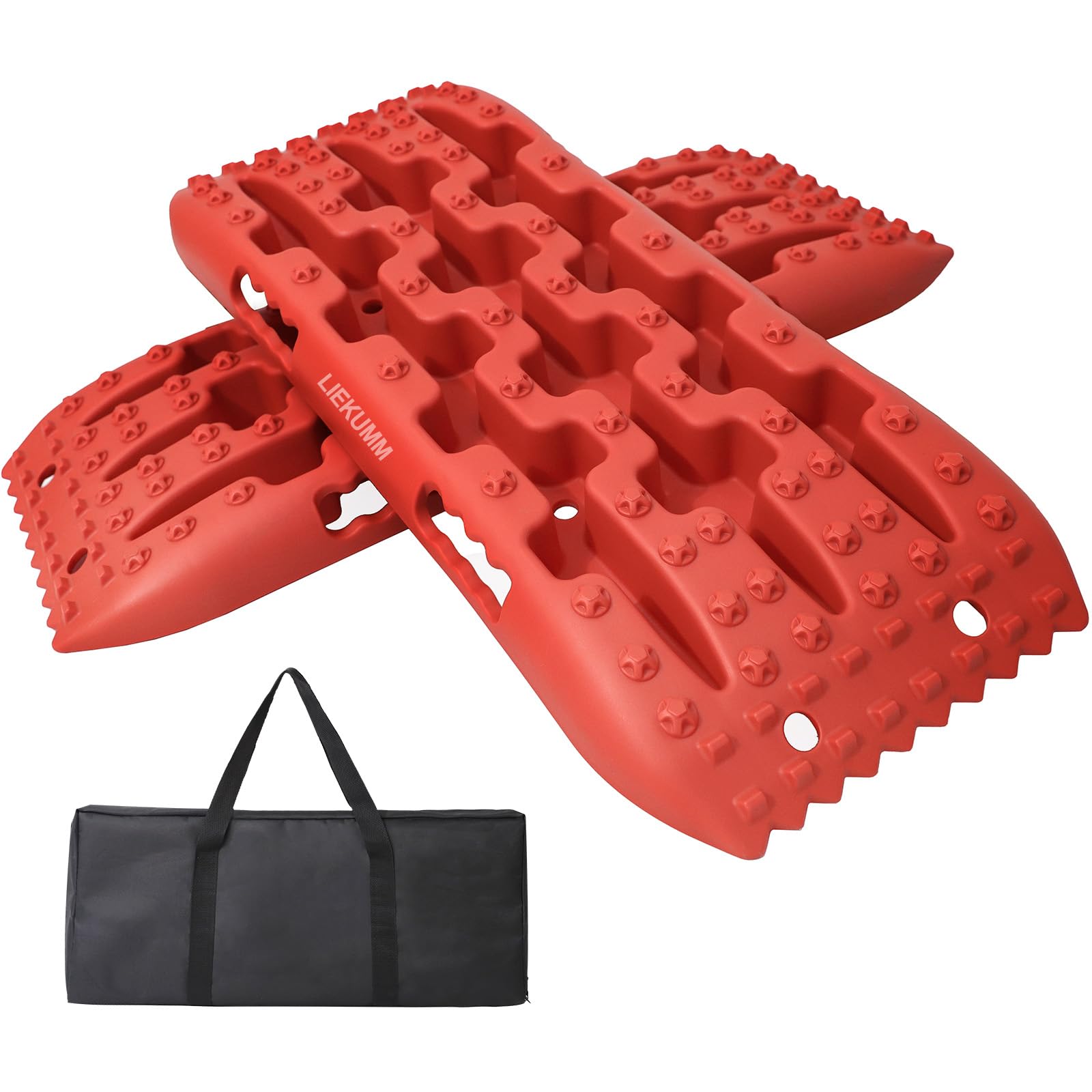 LIEKUMM 2 piezas de placas de arena, 69 cm Tamaño pequeño placas de arena para todo terreno para arena, lodo, nieve, 7 T ayuda al arranque para caravanas para coches, camiones, vehículos todo terreno