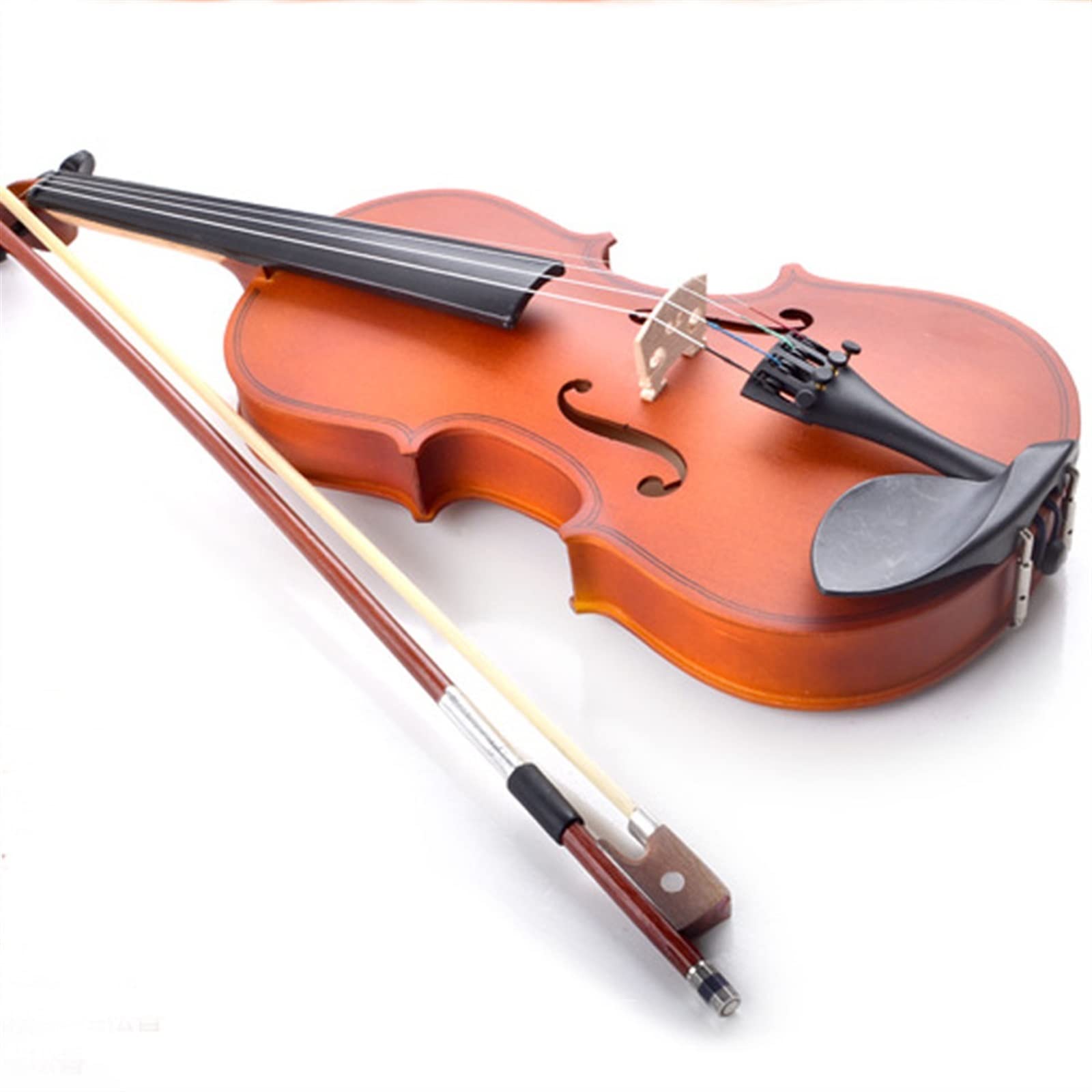 Nowe Skrzypce Instrument Muzyczny Świerk Matowy Klon Skrzypce Palisander Strunnik Z Akcesoriami Do Etui Początkujące Skrzypce