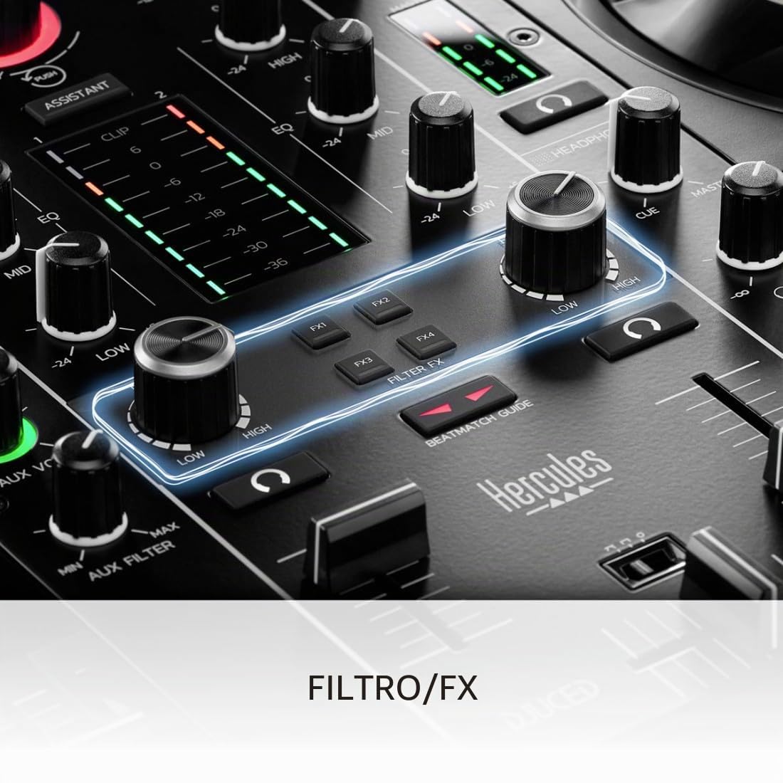 Hercules DJControl Inpulse 500 - Controlador de DJ (incluye funda Gator y gamuza de microfibra)