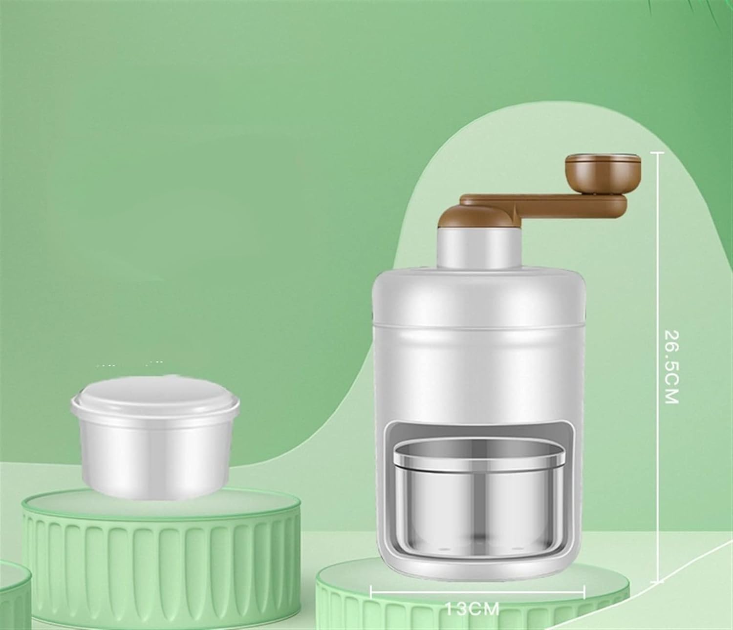 Máquina trituradora de Hielo para el hogar Máquina de granizado Manual para Afeitar Hielo Máquina de Cono de Nieve Helado, Cono de Nieve, Kakigori, Bingsu, cóctel para Fiestas, Bares, restau