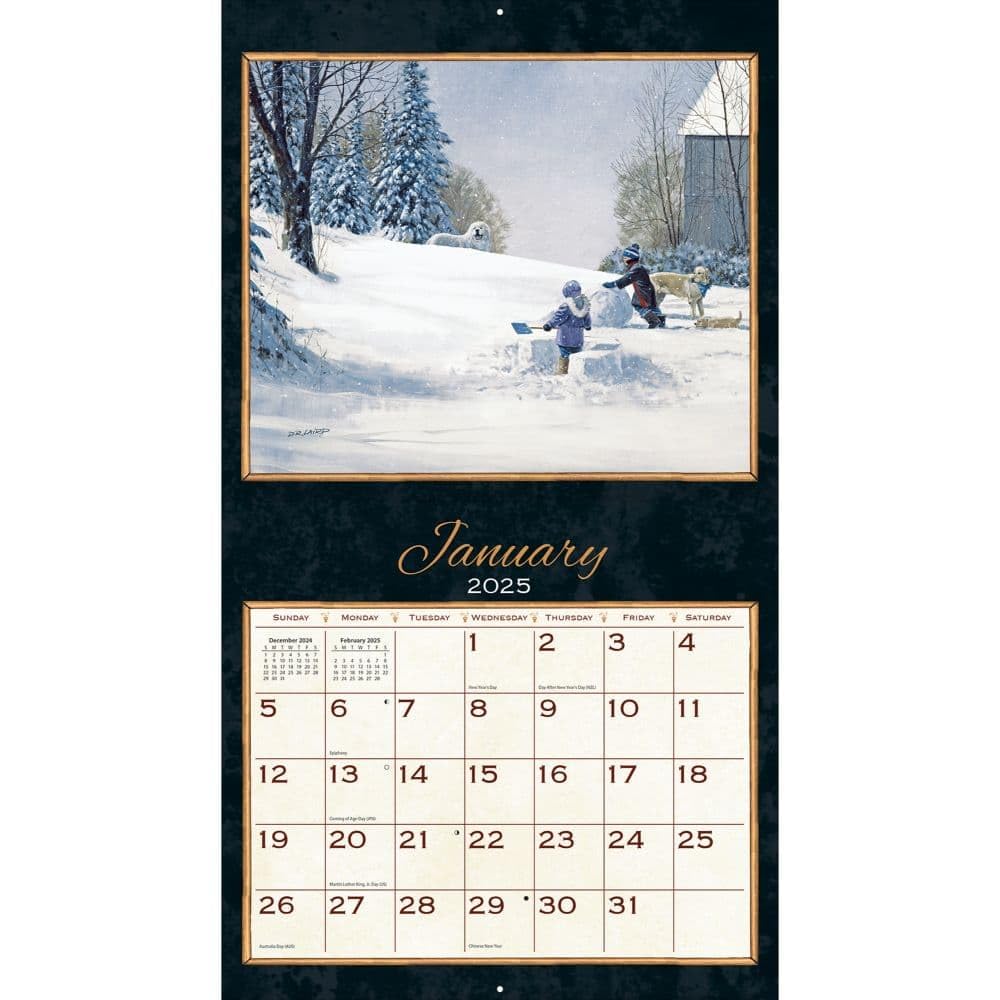 American Cat (TM) - Calendrier mural 2025