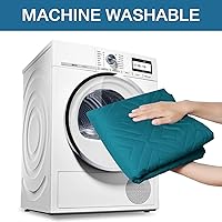 Vista 6 de H.VERSAILTEX Funda reversible para sofá biplaza, protector de muebles antideslizante, resistente al agua, correas elásticas de 2 pulgadas, fundas