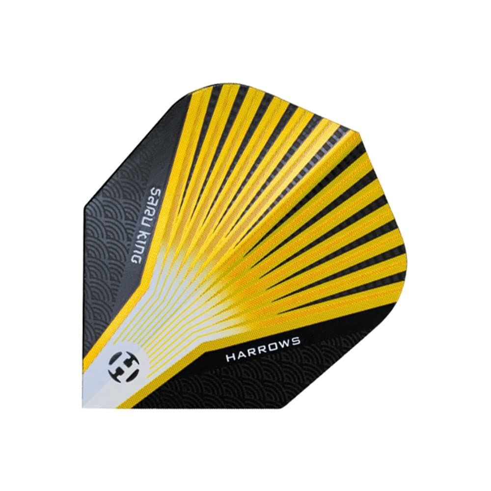Harrows10 Sets Prime Yellow Saru King Dart Flights - H7500X10