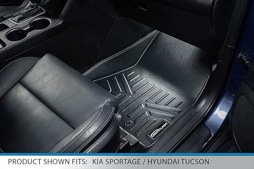Miniatura 3 de SMARTLINER Alfombrillas de piso y forro de carga de ajuste personalizado detrás de la segunda fila compatibles con Hyundai Tucson 2019-2021