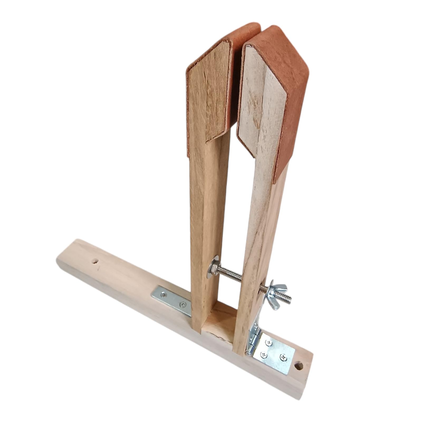 Leather Crafting Basic Stitching Pony Small (A) – Premium Wooden Clamp Tool for Leatherwork, DIY Projects & Hand Stitching Support