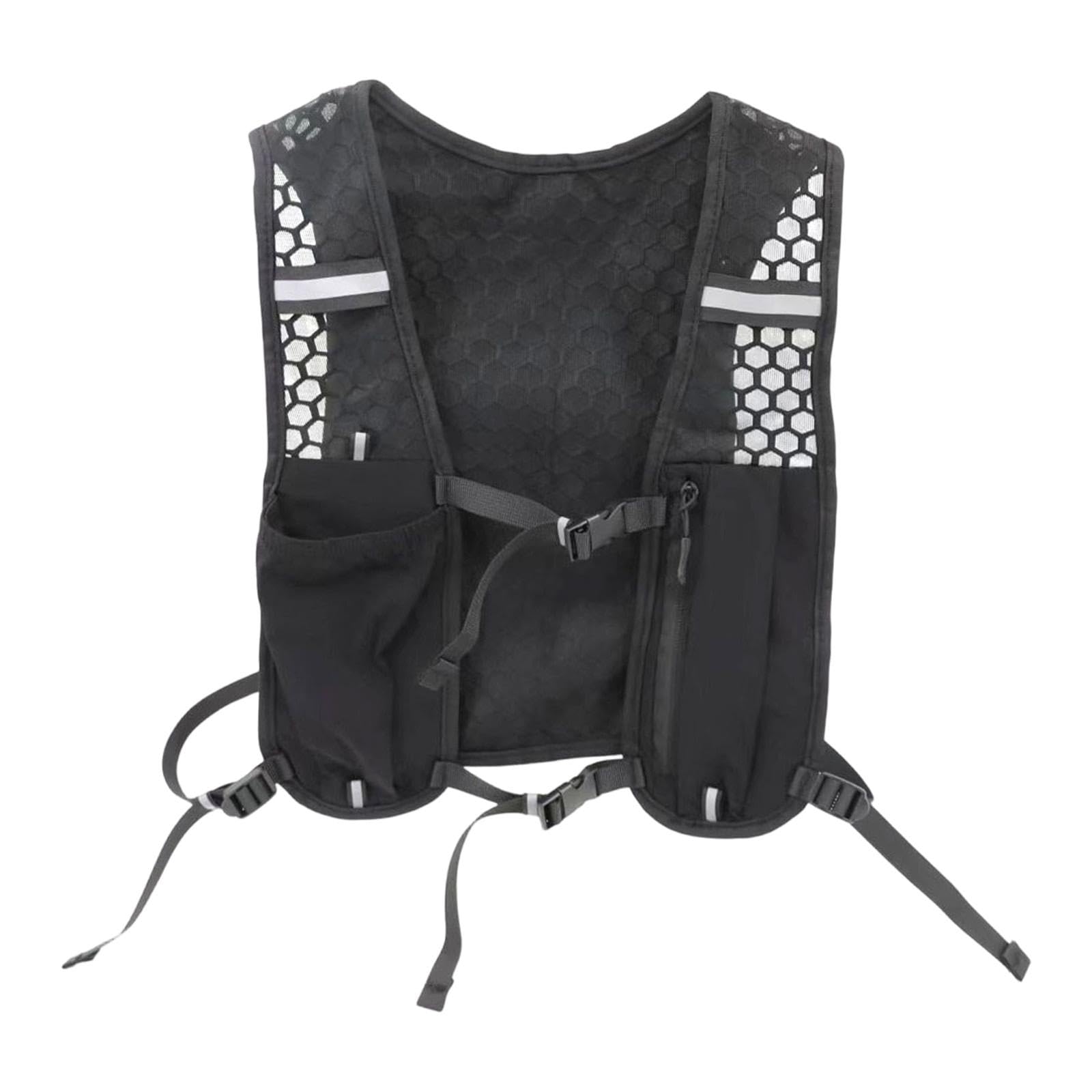 Hydration Backpack Running Vest Water Bladder Bag Daypack for Outdoor Sports Black-image-30