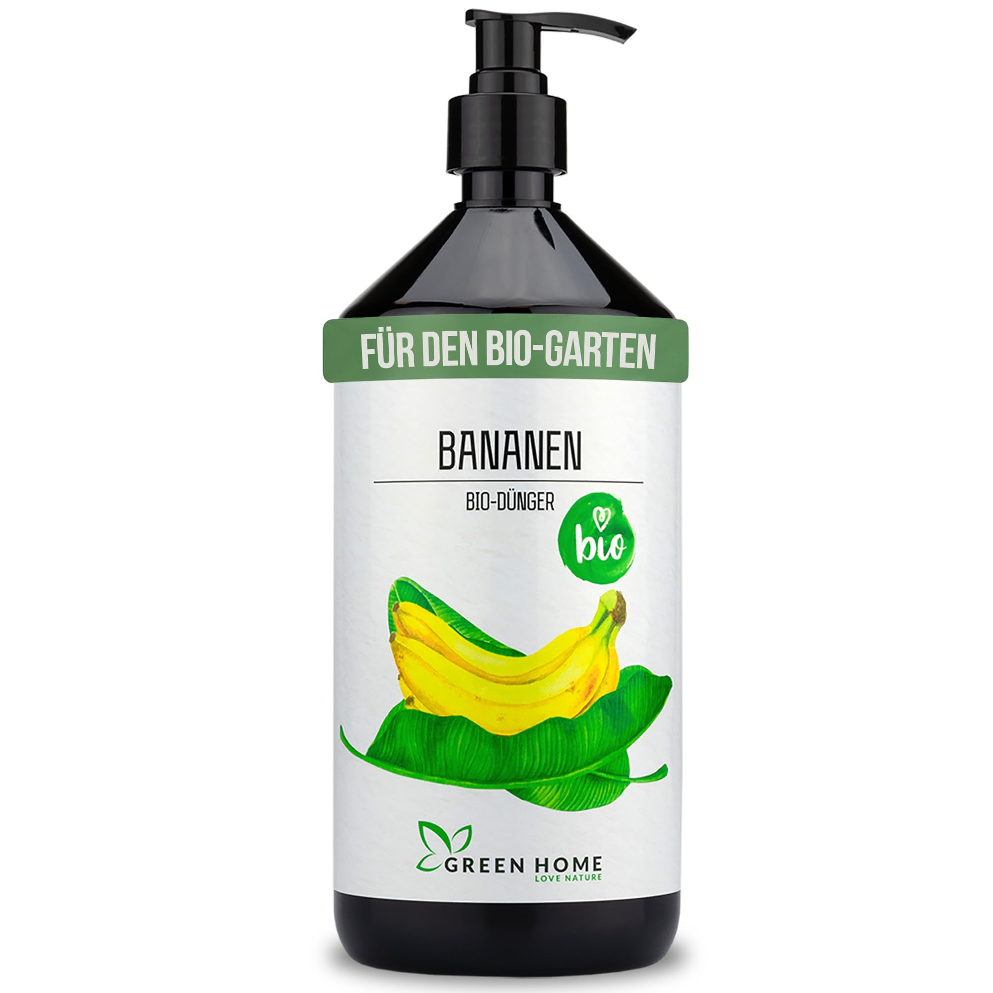 Green Home Bananendnger BIO 1 Liter mit Dosierpumpe, Bananenbaum Dnger  flssig. Fr Bananenpflanzen und Bananenstaude, Bananen-Dnger mit Langzeit  Effekt bei regelmiger Anwendung : Amazon.de: Garten
