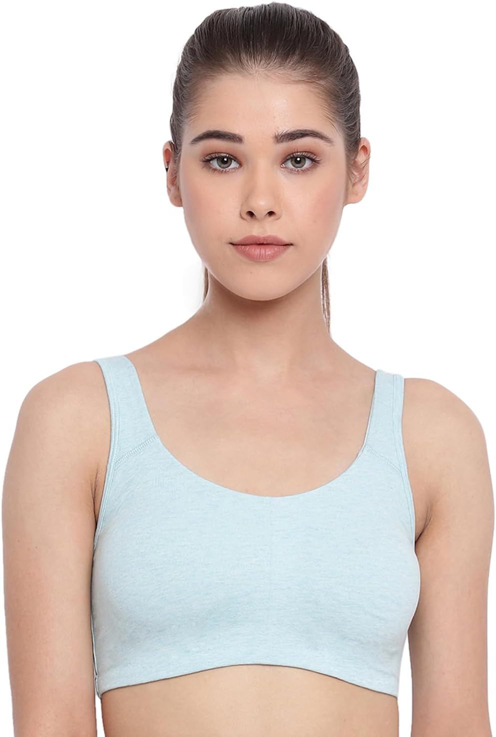 EnamorWomen's Non-Wired Non-Padded High Coverage Low Impact Bra