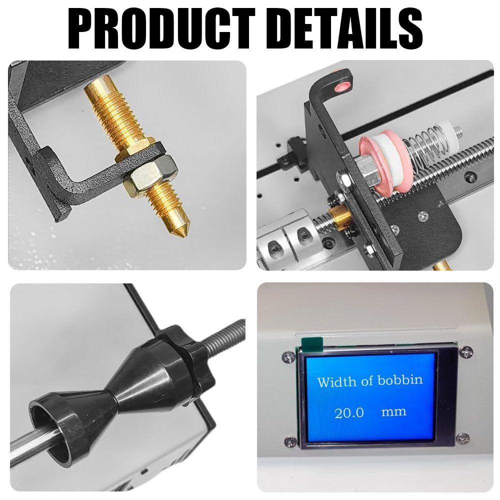 Máquina automática de cableado de cable, bobinadora de bobina para línea de pesca, bobinado de precisión con precisión de paso de alambre automático ± 0,01 mm, ideal para proyectos de pesca y